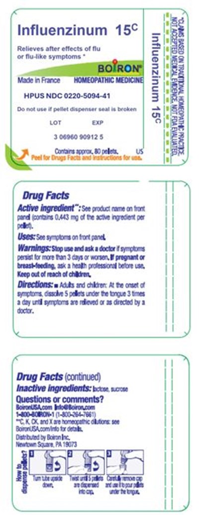 label - Influenzinum 15C 0220 5094 41